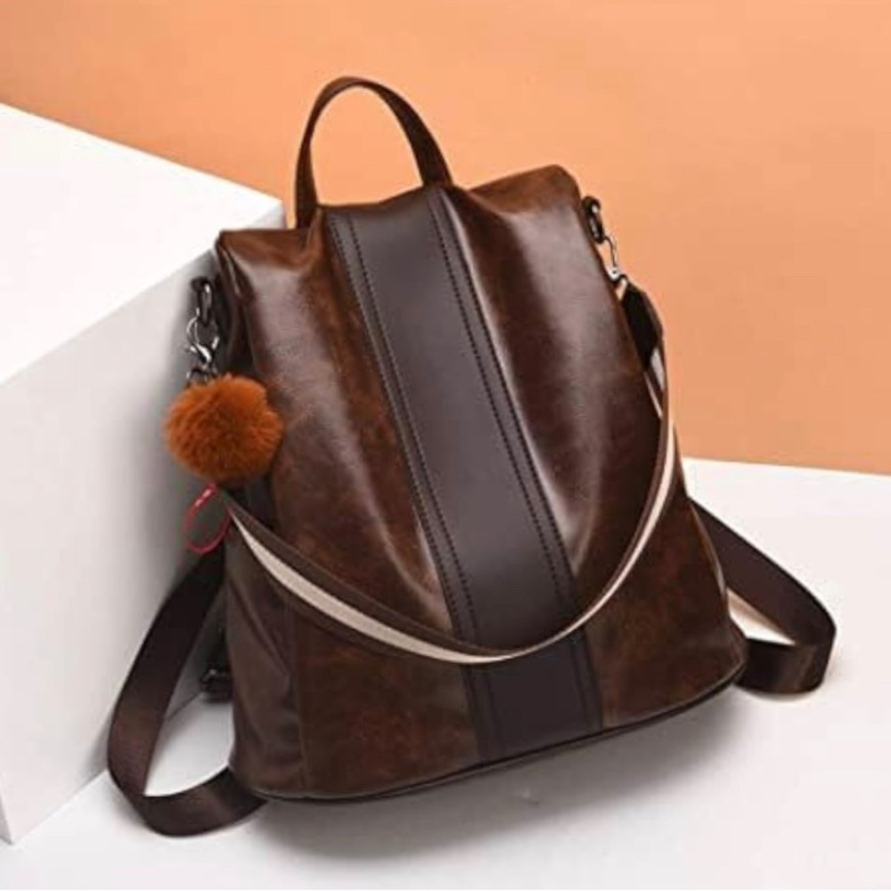 🍀New women backpack with Anti Theft Waterproof Detachable Convertible bag
